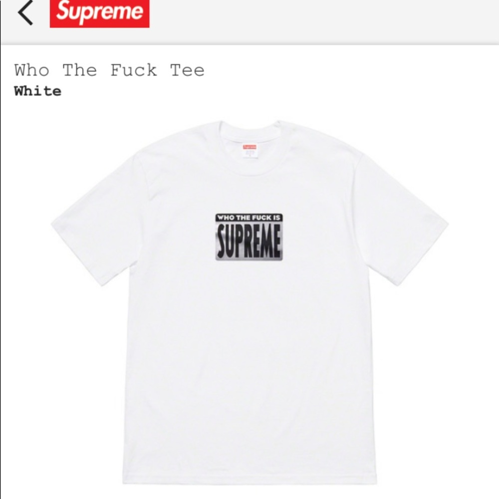 NEW Supreme tee make an offer - Picture 2 of 3